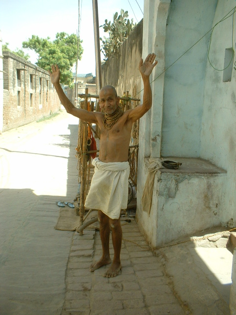singing dancing and glorifying Gouranga in the heat of Radhakund - --