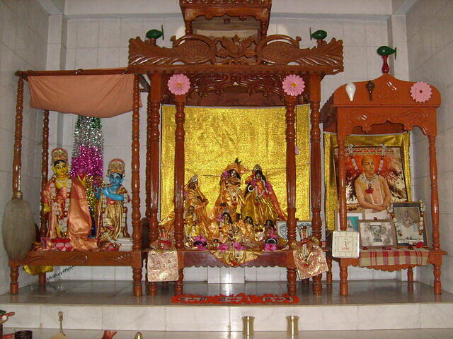 Deities in Gouranga bari